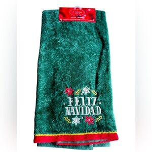 NWT Feliz Navidad Cotton Hand Towel